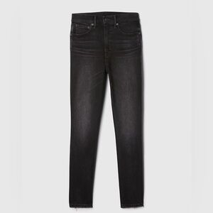 Gap vintage slim high rise jeans vintage wash black zip fly size 12s